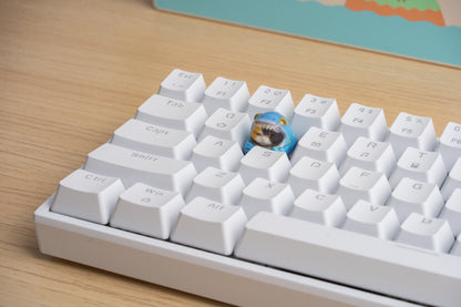 Shark Cat Keycap - BLUE