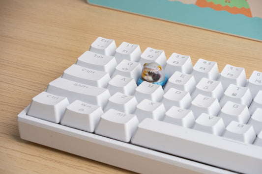 Shark Cat Keycap - GRAY