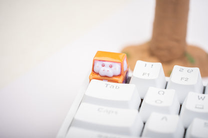 Chubby Hippo in Car Keycap