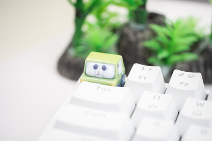 Chubby Panda in Car Keycap