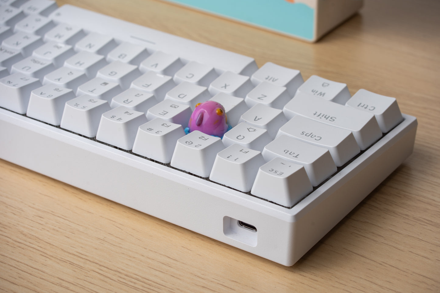 Shark Cat Keycap - PINK