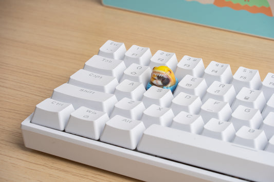 Shark Cat Keycap - YELLOW